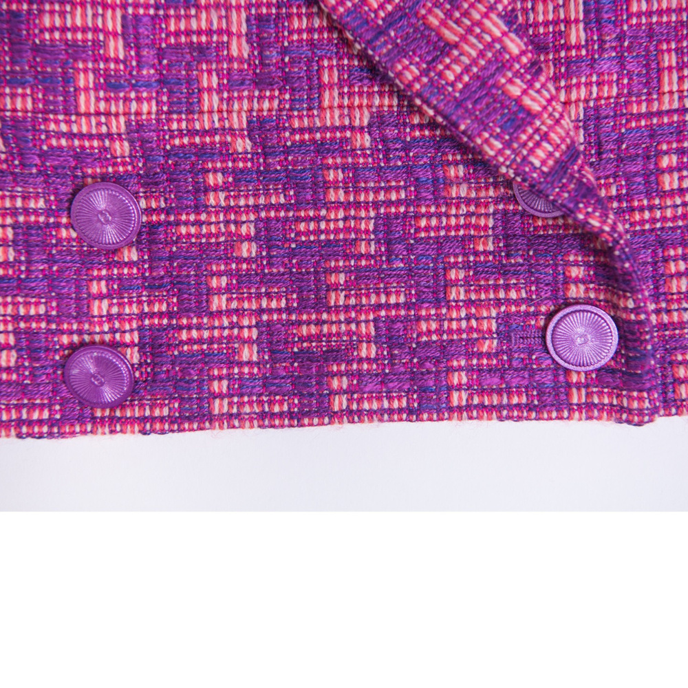 CHANEL Spr '01 Pink/Purple 3/4 Sleeve Jacket Sz40 - Picture 6 of 7